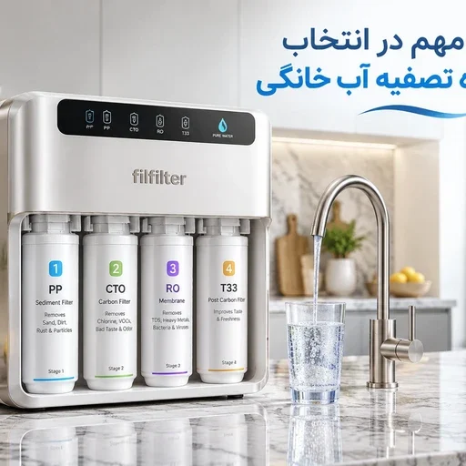 نکات مهم در انتخاب تصفیه آب خانگی